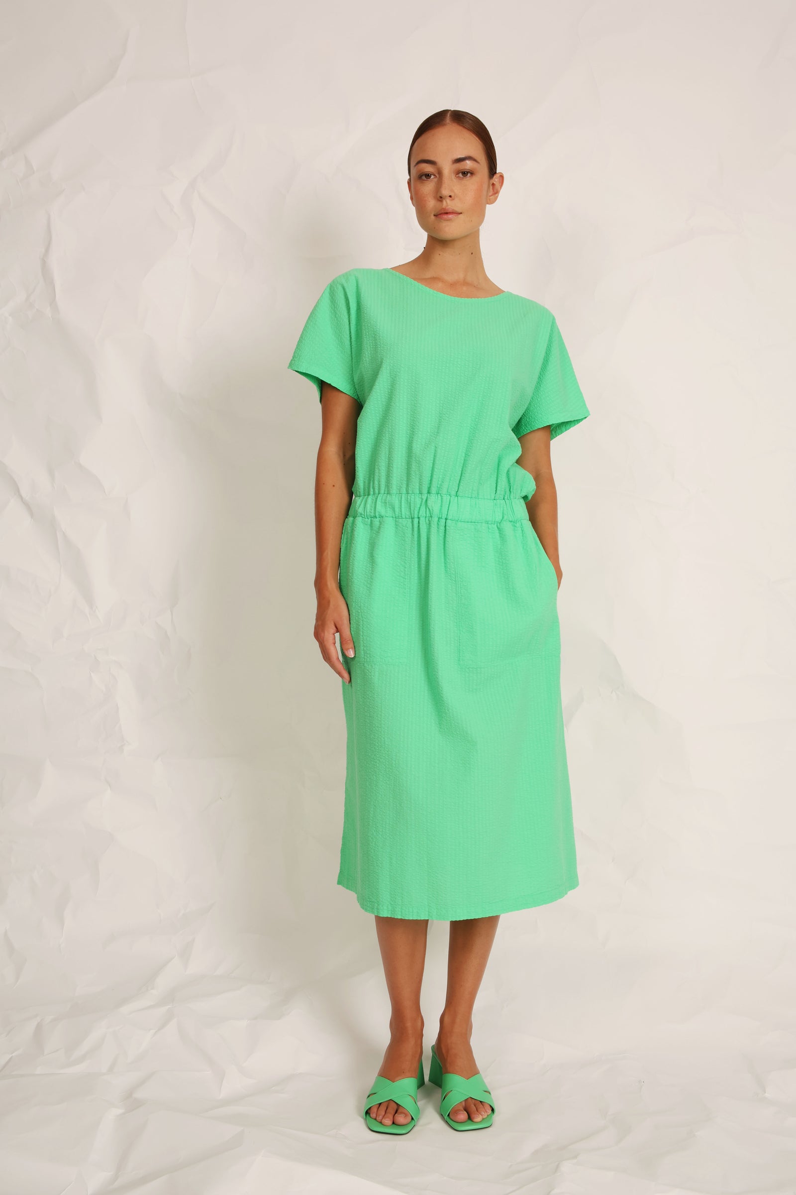 Jurk - Campari - Irish Green