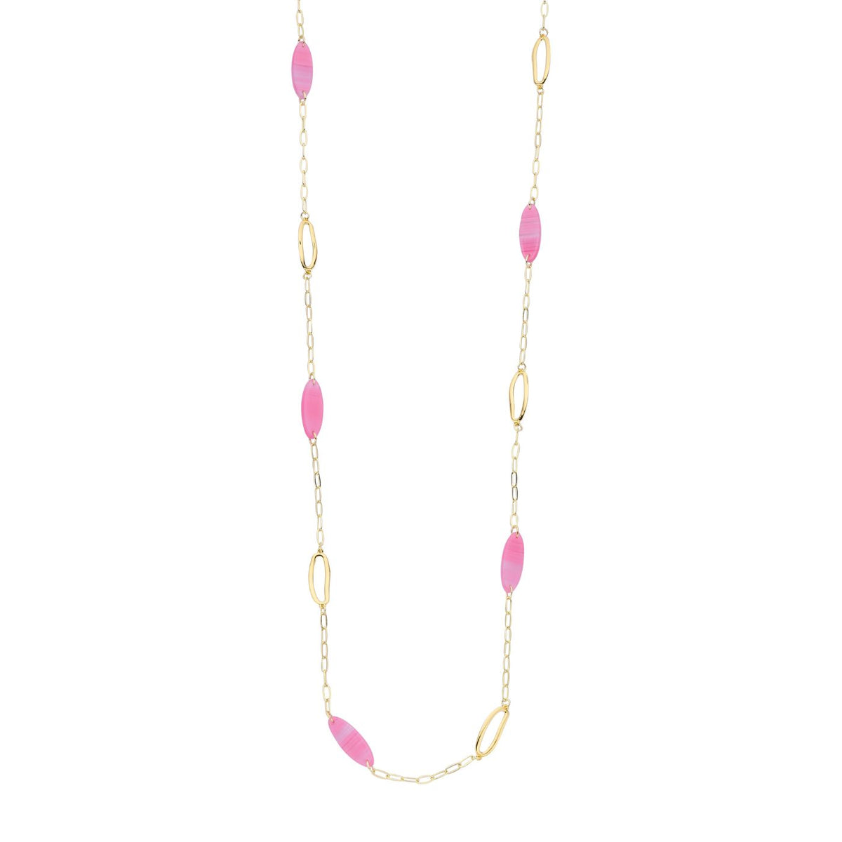 Halsketting - Macaolang Halsketting Fuchsia