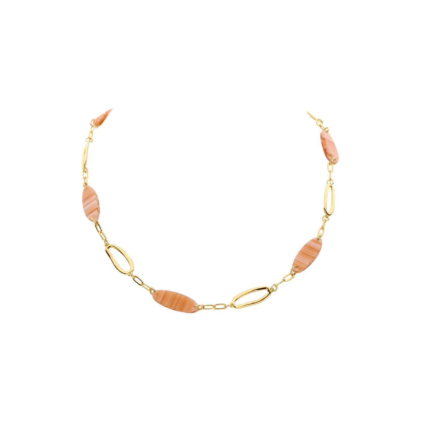 Collier - Macao Halsketting Oranje