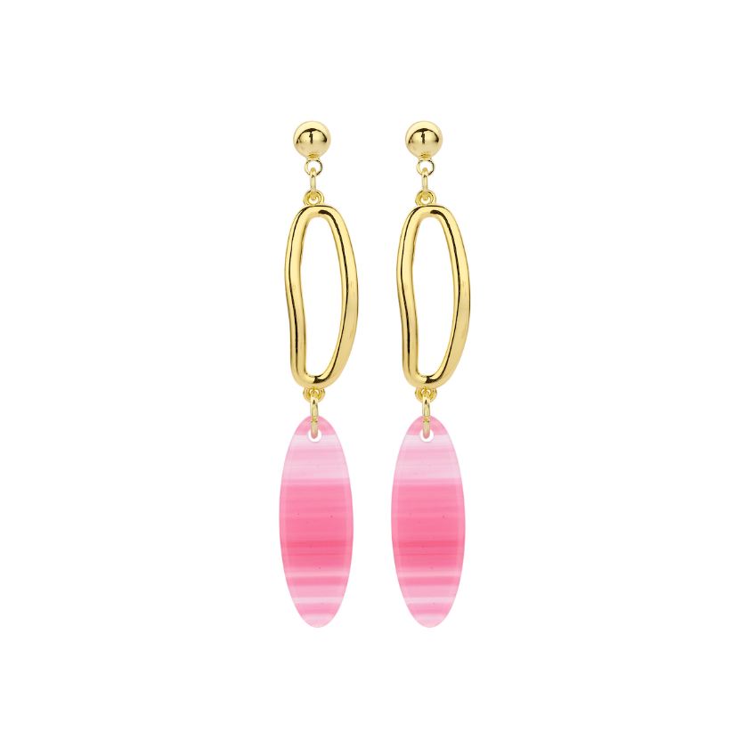 Oorbellen - Macao Oorbellen Fuchsia