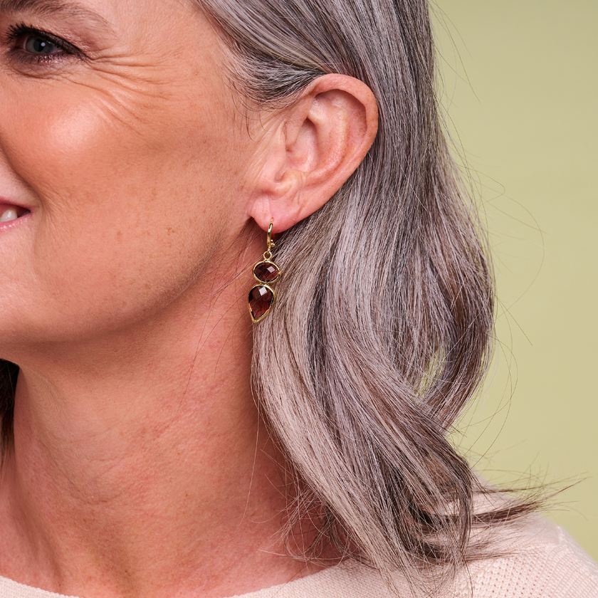 Oorbellen - Dob125 Oorbellen Aubergine