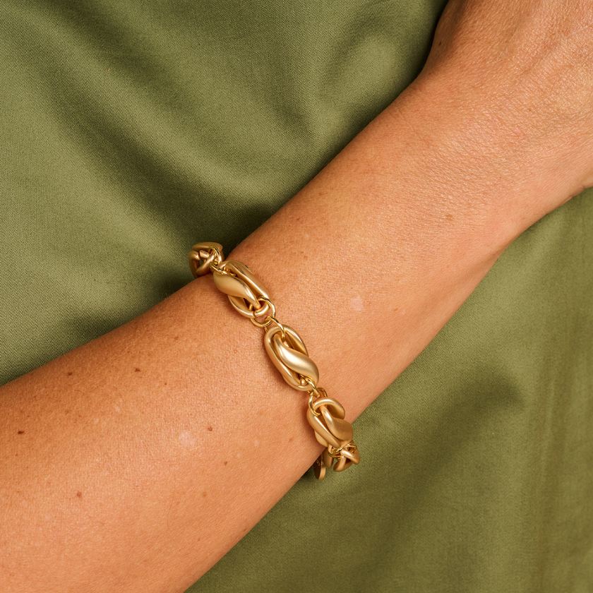 Armband - Dublin Armband Goudkleurig Mat