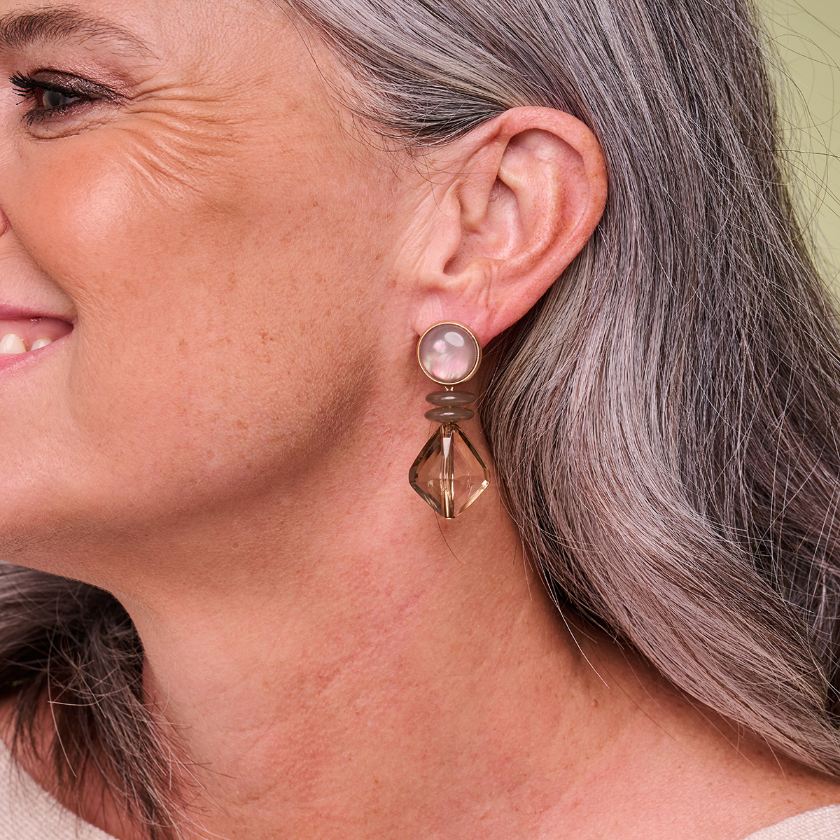 Boucles D'Oreilles - Kob30 Oorbellen Taupe