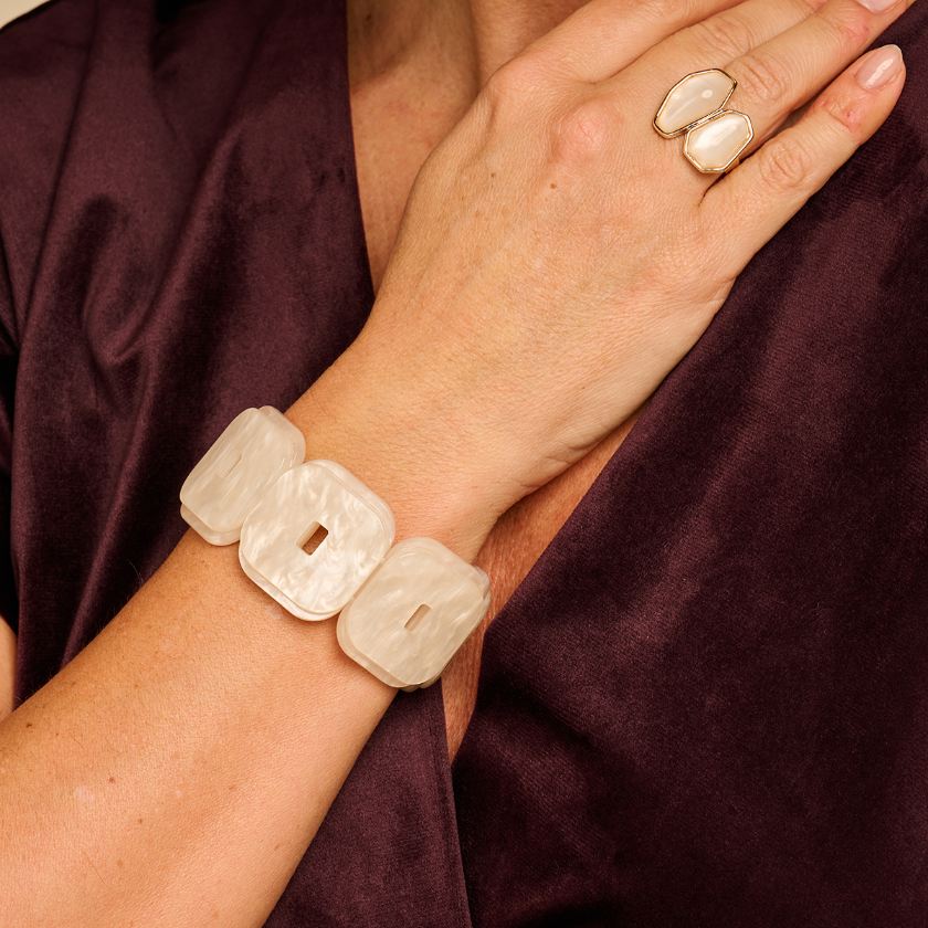 Armband - Kab16 Armband Ecru