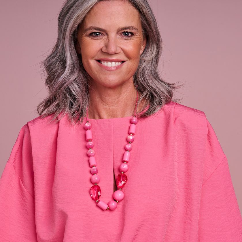 Halsketting - Kasper Halsketting Fuchsia