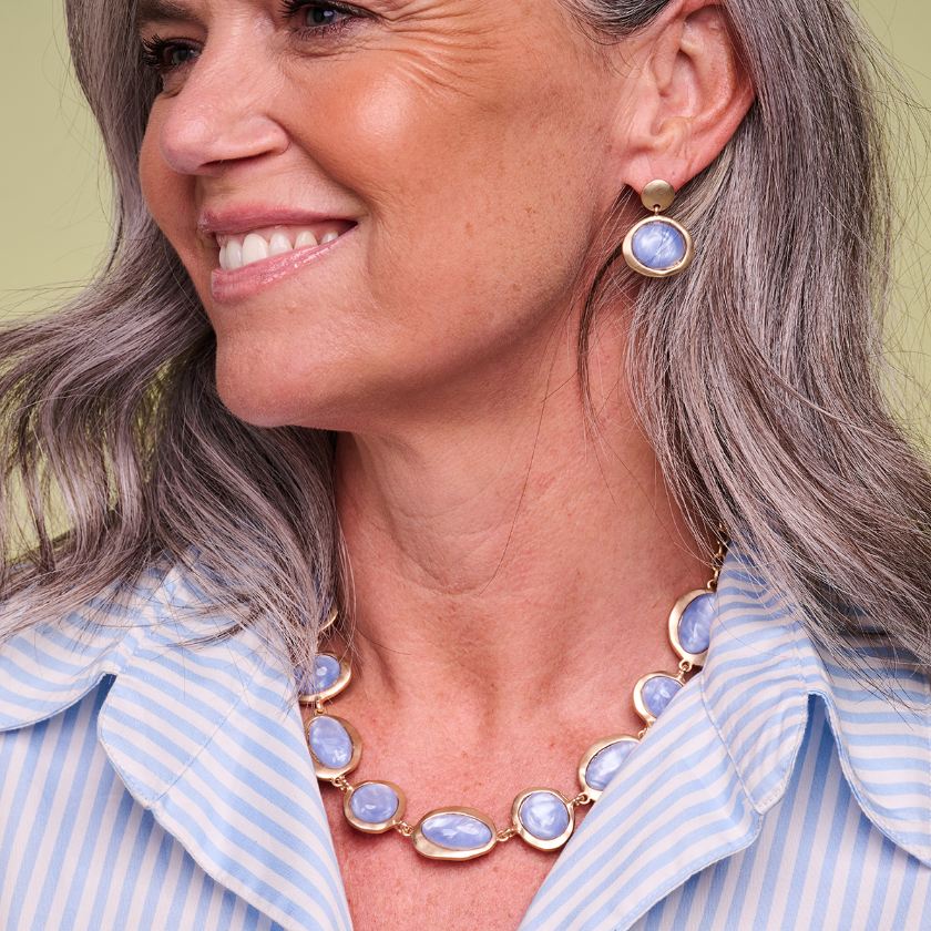 Collier - Kobe Halsketting Lichtblauw