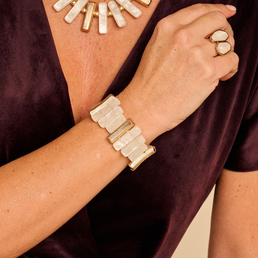 Bracelet - Konnor Armband Ecru