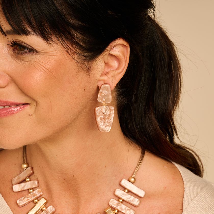 Boucles D'Oreilles - Konnor Oorbellen Beige