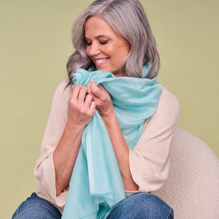 Sjaal - Lcscarves250 Sjaal Lichtblauw
