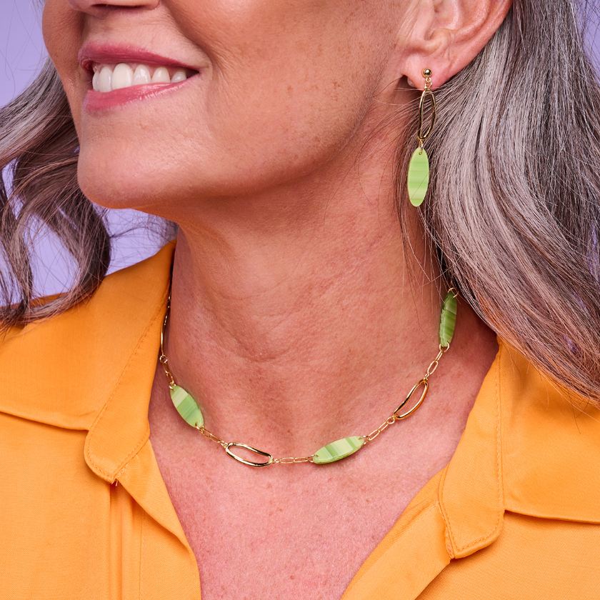 Collier - Macao Halsketting Groen