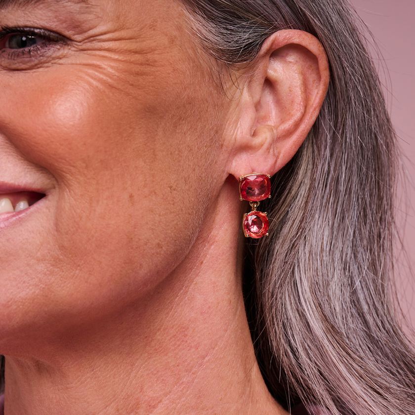 Boucles D'Oreilles - Xob52 Oorbellen Oranje