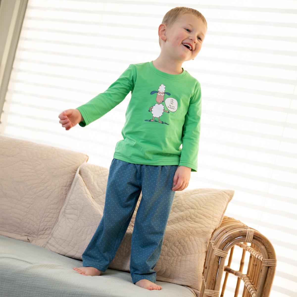 Mixte - Lange Pyjama - Groen