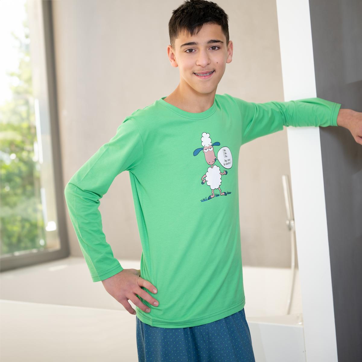 Mixte - Lange Pyjama - Groen