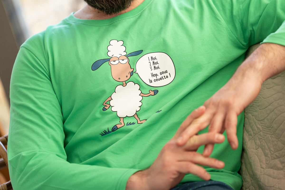 Pyjama Jersey - Men - Vert