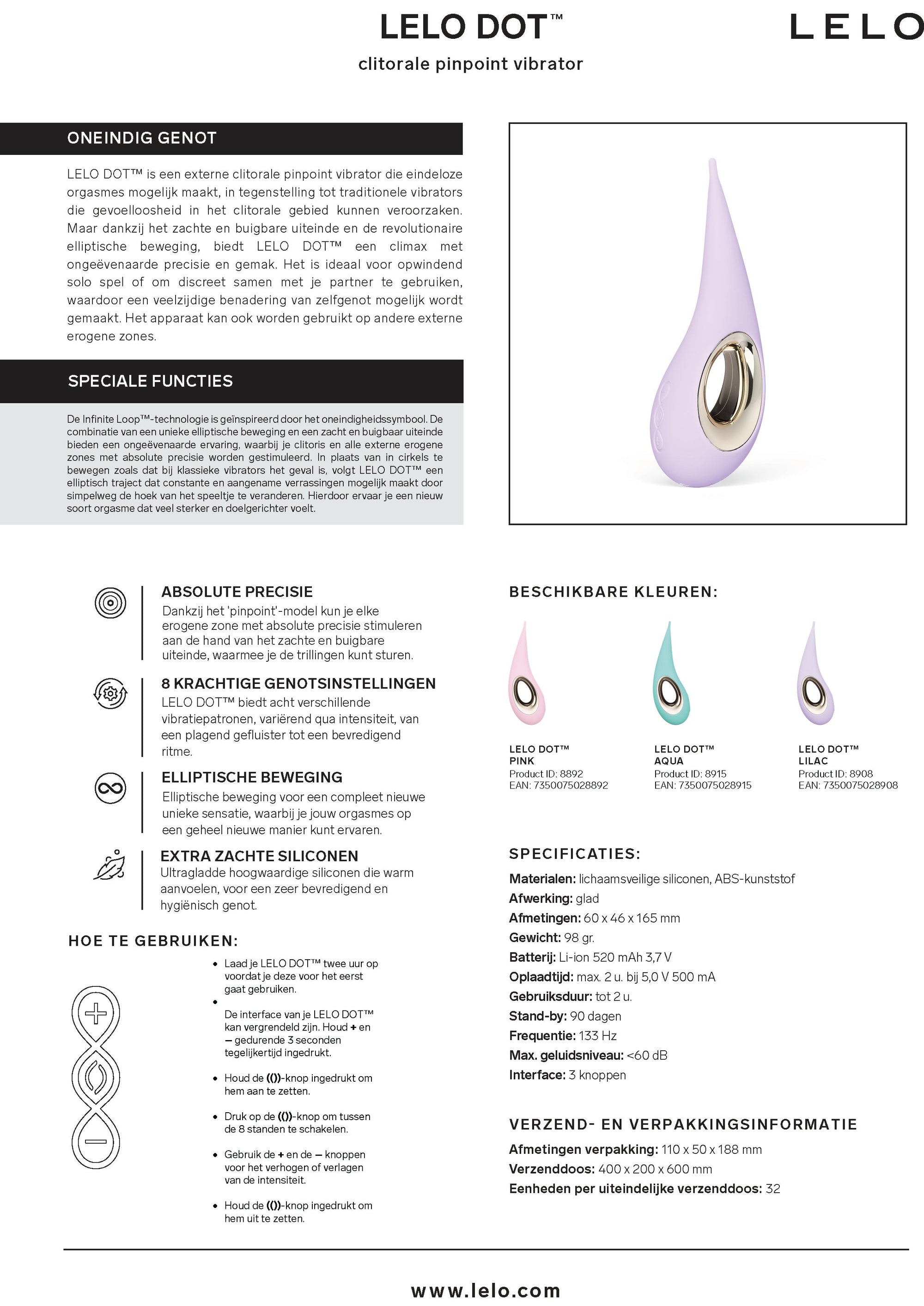 Lelo Dot Lilac