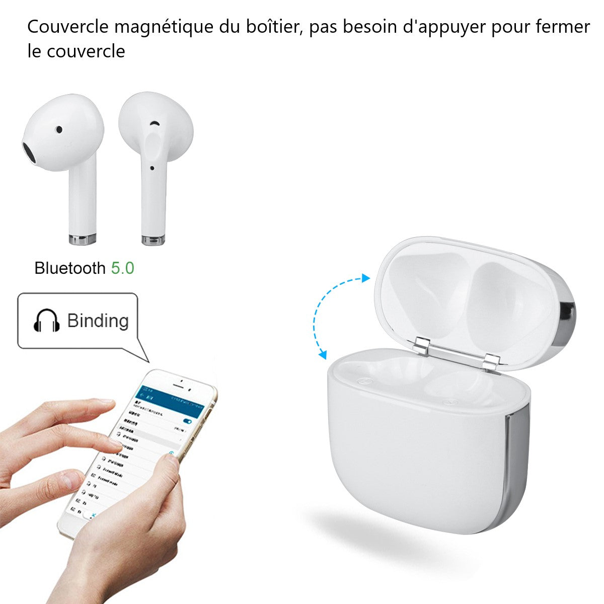 Bluetooth Oordopjes Met Ruisonderdrukking - Wit