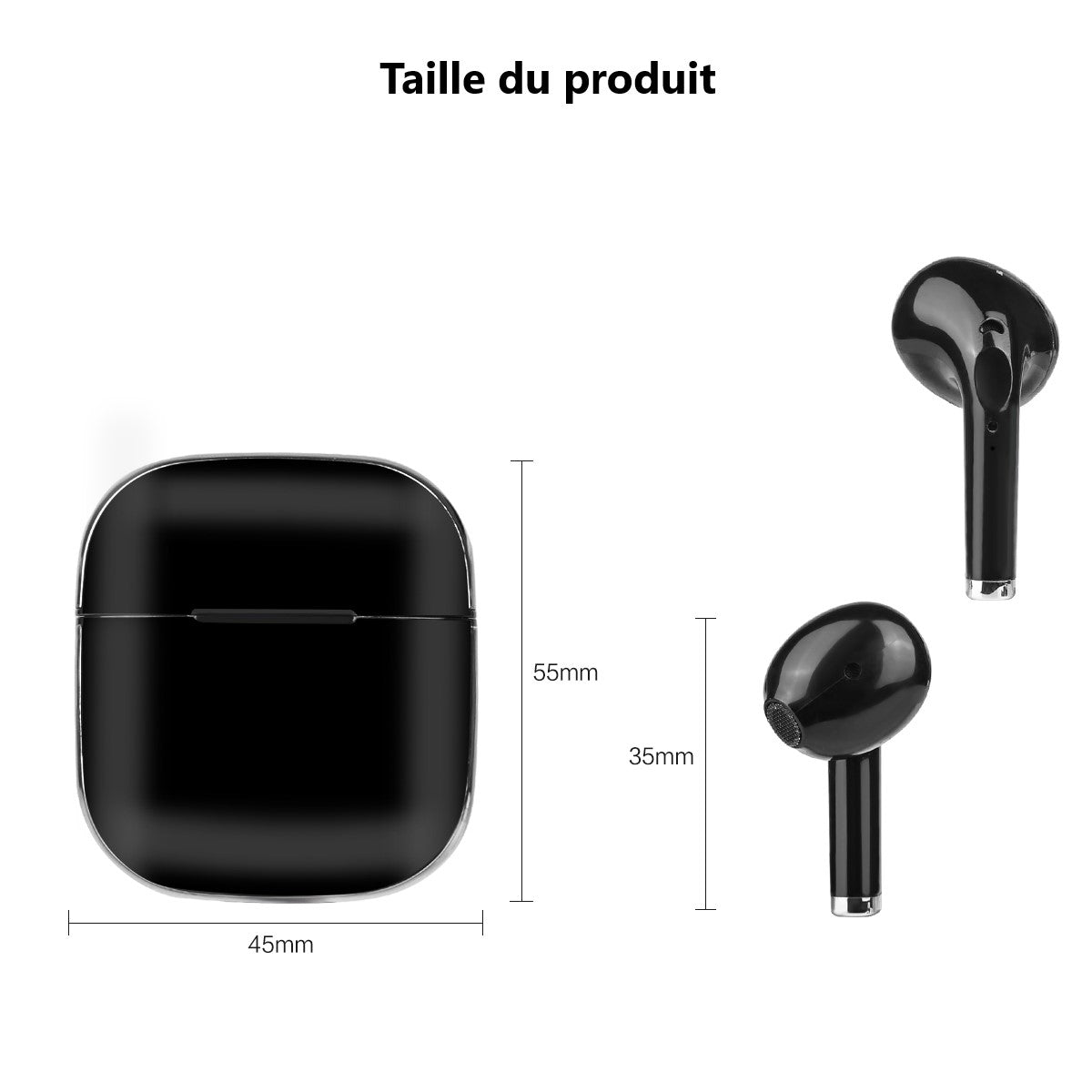 Bluetooth Oordopjes Met Ruisonderdrukking - Zwart