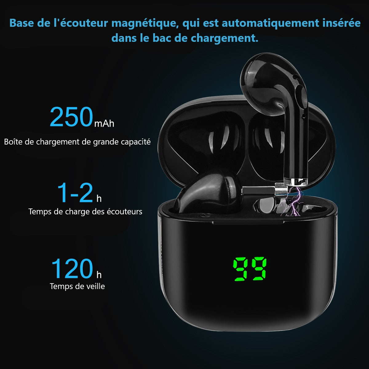Bluetooth Oordopjes Met Ruisonderdrukking - Zwart
