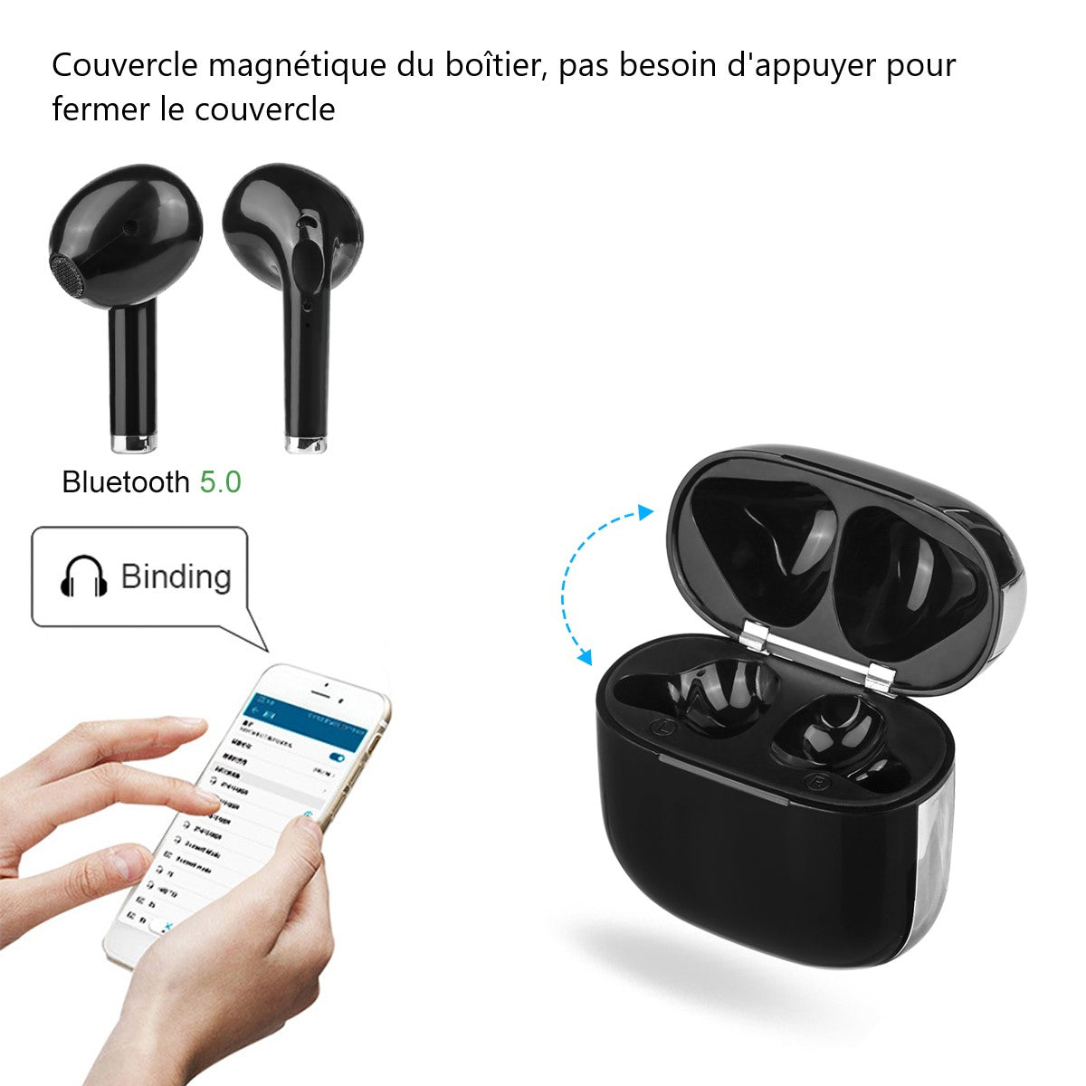 Bluetooth Oordopjes Met Ruisonderdrukking - Zwart