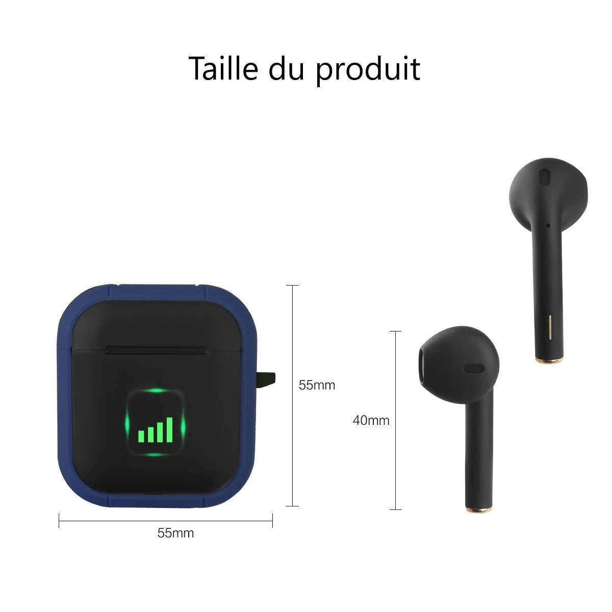 Draadloze Bluetooth Oordopjes - Blauw