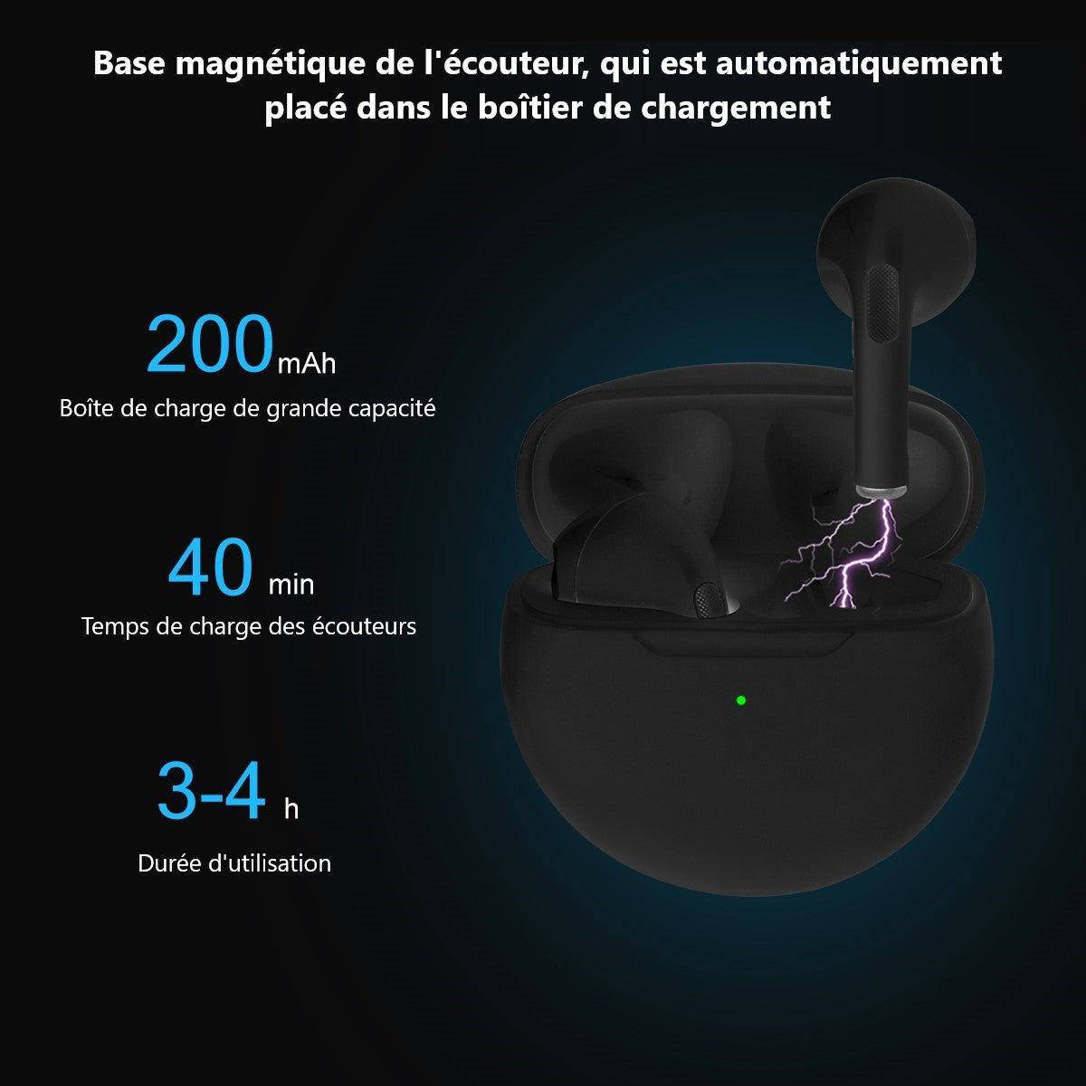 Bluetooth Oordopjes Met Ruisonderdrukking - Zwart