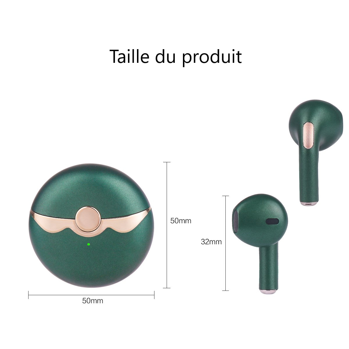 Bluetooth Oordopjes Met Ruisonderdrukking - Groen