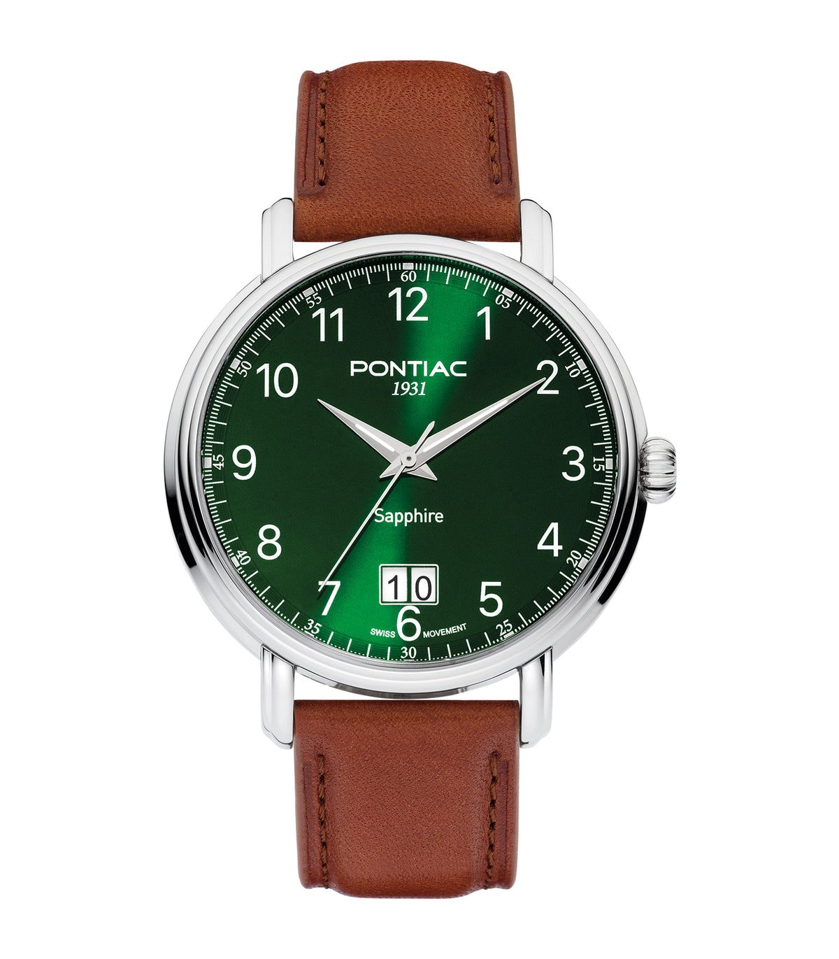 Pontiac - Eric - Homme - Camel Band - Groene Wijzerplaat - Zilveren Kast