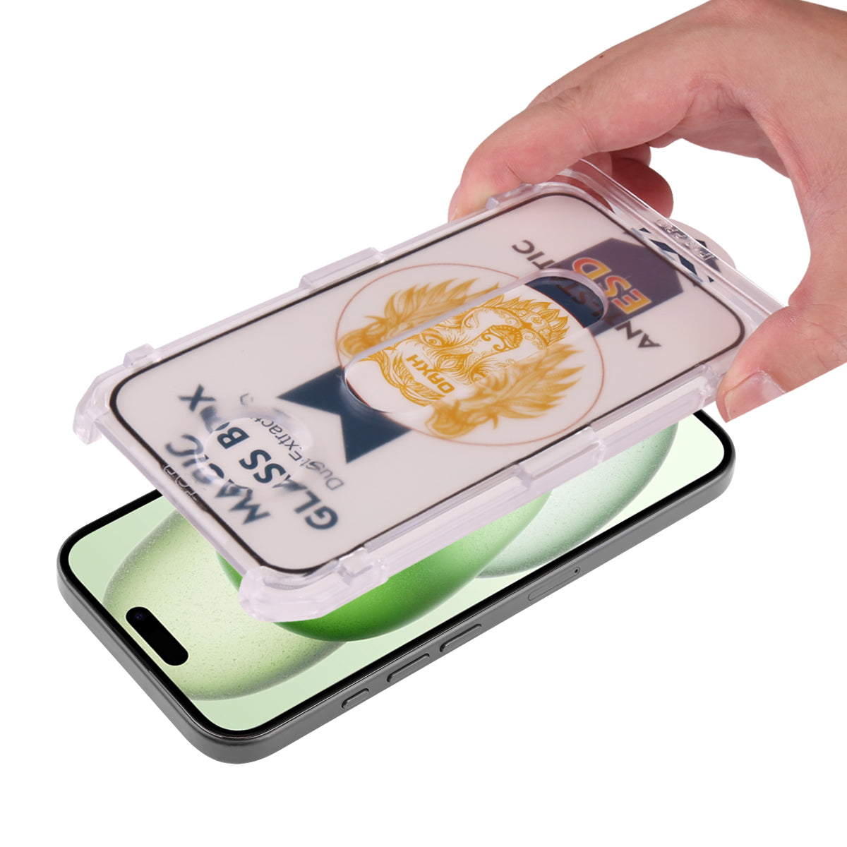 Gehard Glazen Beschermfolie Platyne Voor Iphone 15 Plus - Stofbestendig, Bubbelvrij En Hoge Weerstand - Transparant