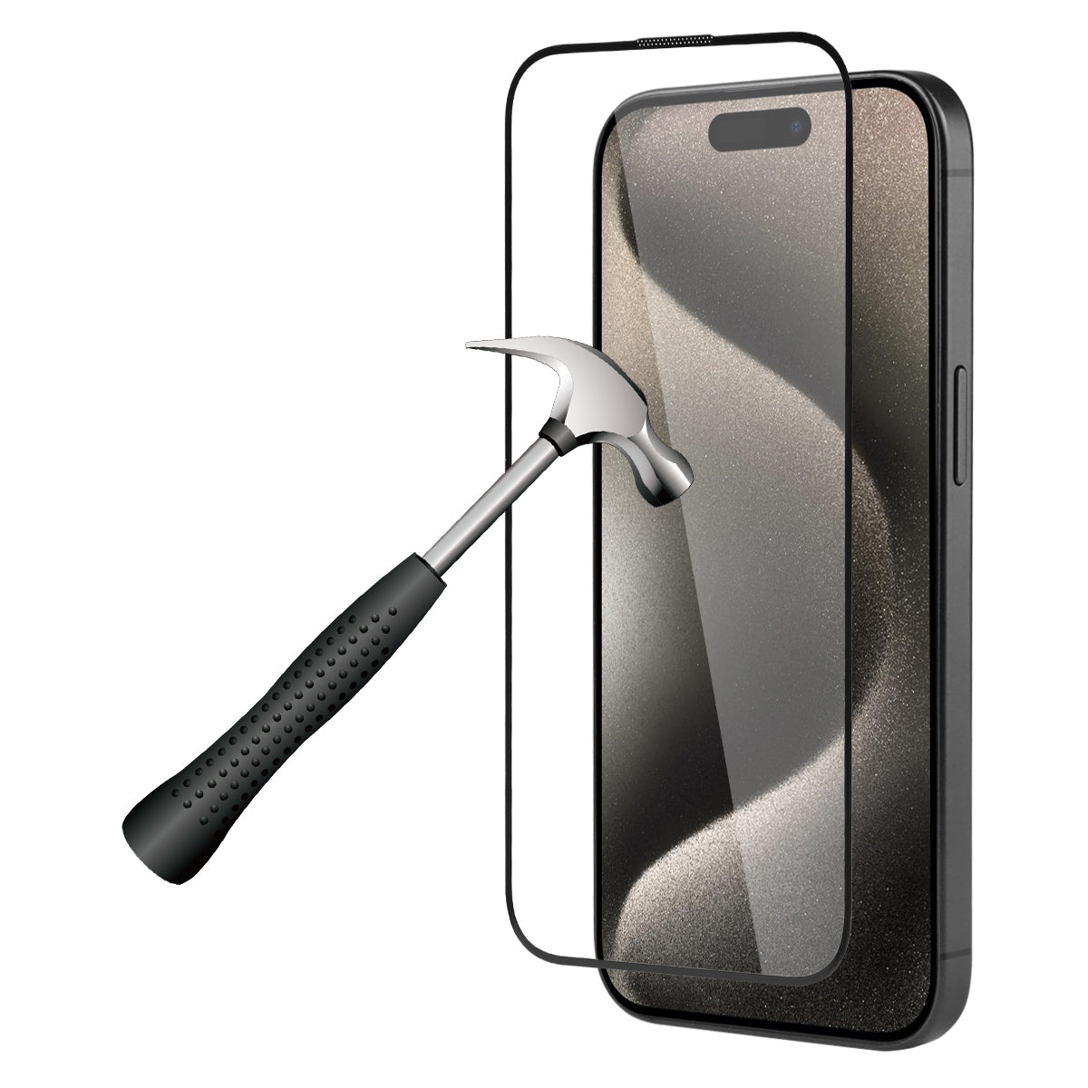 Gehard Glazen Beschermfolie Platyne Voor Iphone 15Pro - Stofbestendig, Bubbelvrij En Hoge Weerstand - Transparant