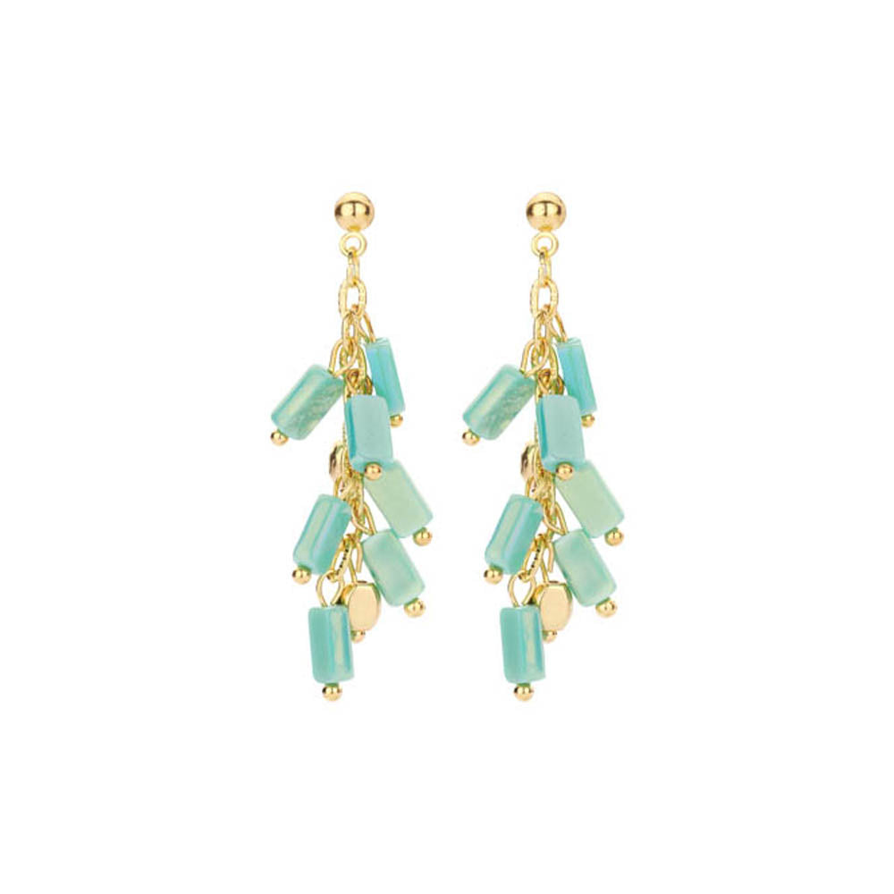 Boucles D'Oreilles - Pan84 Vert Eau