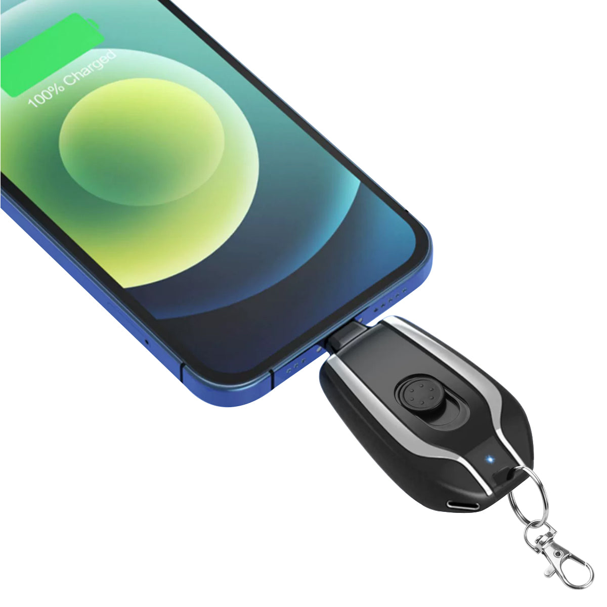 Sleutelhanger Powerbank - Zwart