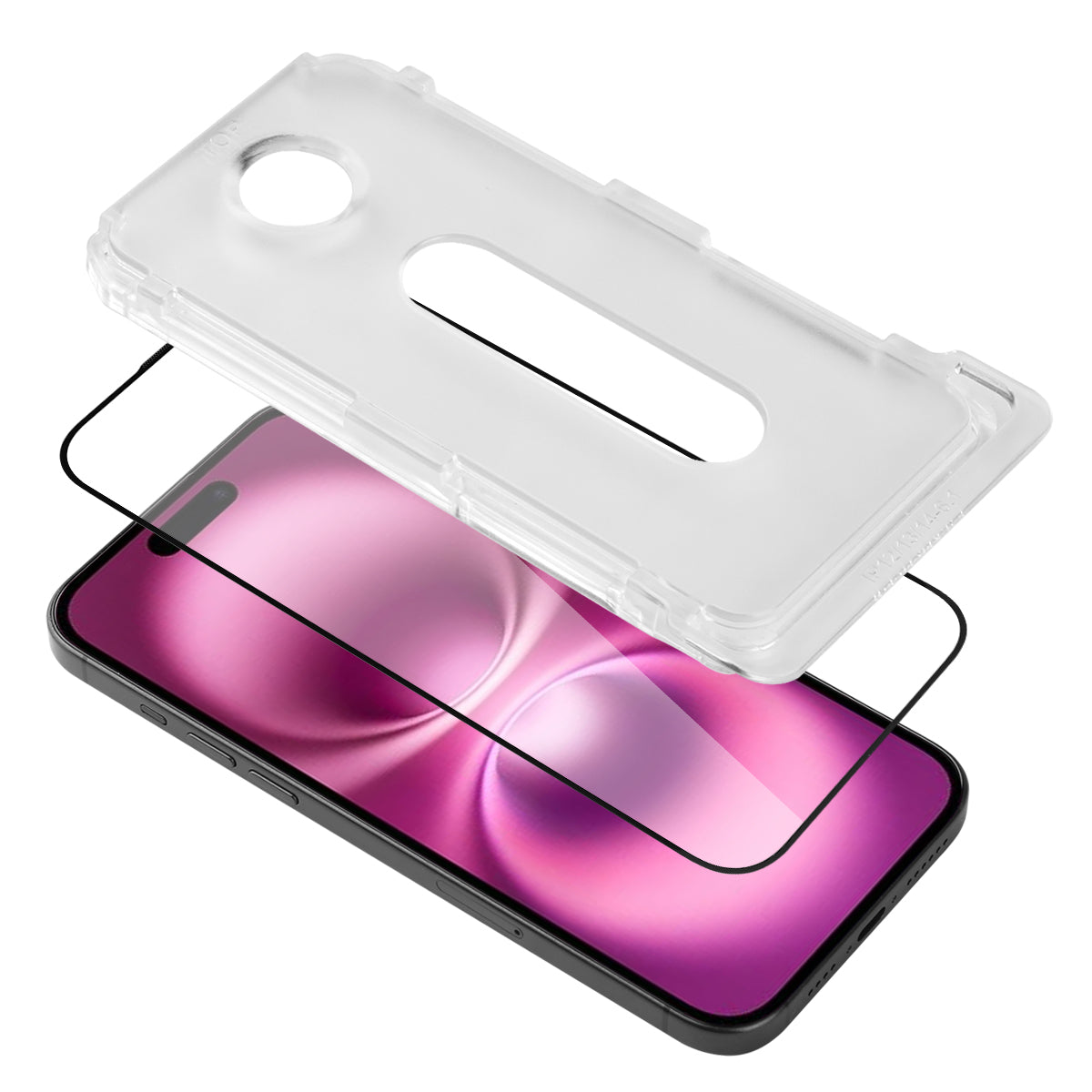 Gehard Glazen Beschermfolie Platyne Voor Iphone 16Plus - Stofbestendig, Bubbelvrij En Hoge Weerstand - Transparant
