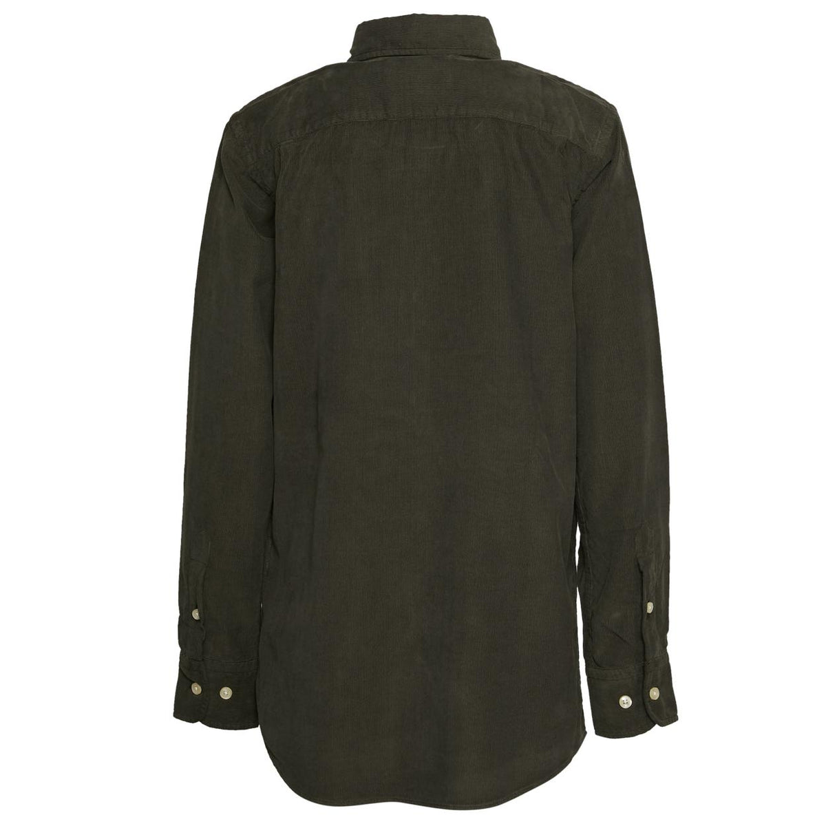 Custom Fit Wallstreet Velvet Shirt In Green - Vert