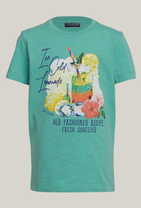 Basic Cotton T-Shirt Margarita Mix - Groen