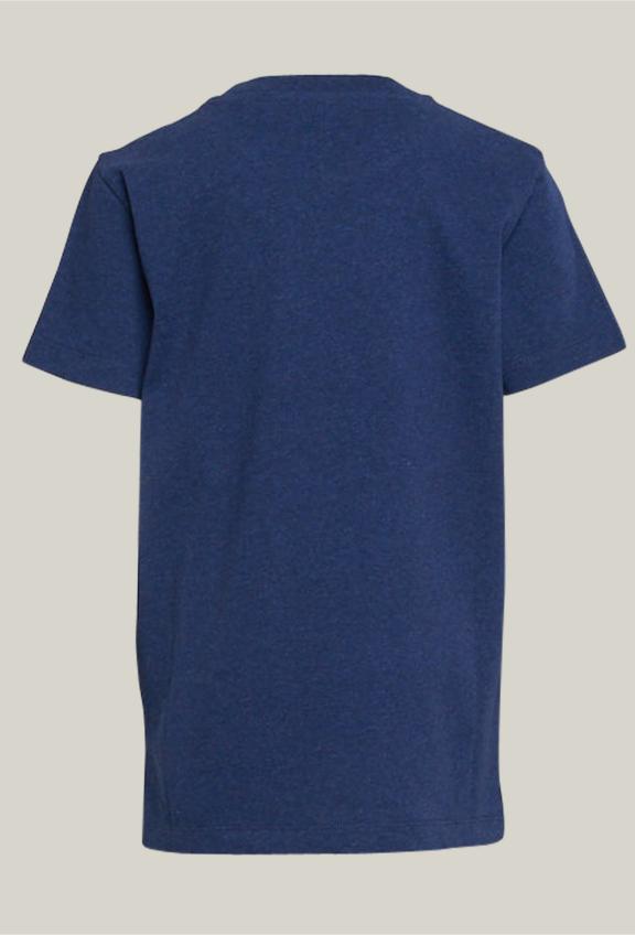 Basic Cotton T-Shirt Steel Mix - Blauw