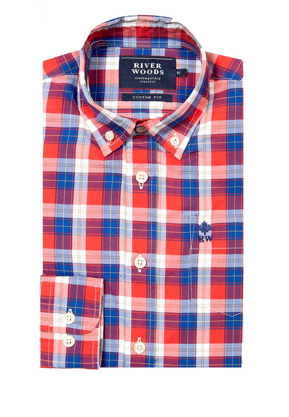 Custom Fit Checked Shirt Multi - Multi