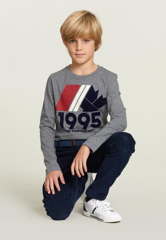 Cotton Fantasy T-Shirt Oxford Mix - Grijs