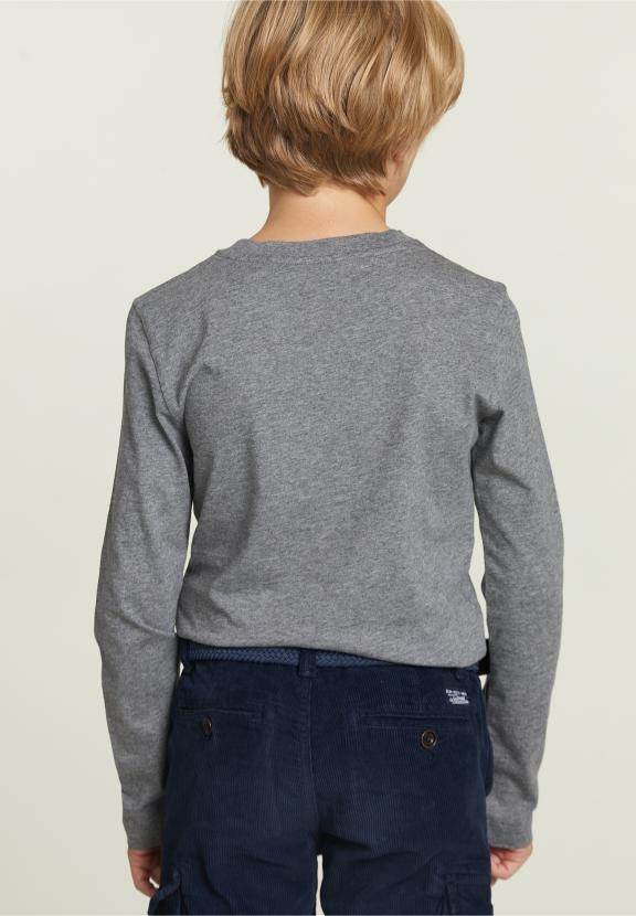 Cotton Fantasy T-Shirt Oxford Mix - Grijs