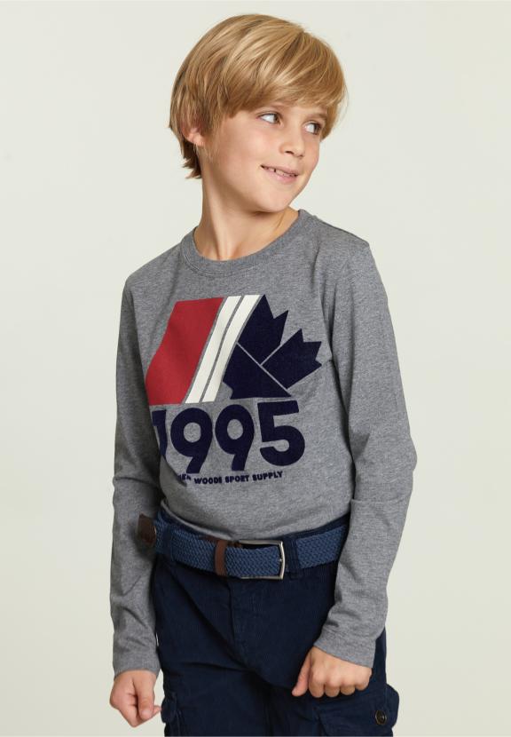 Cotton Fantasy T-Shirt Oxford Mix - Grijs