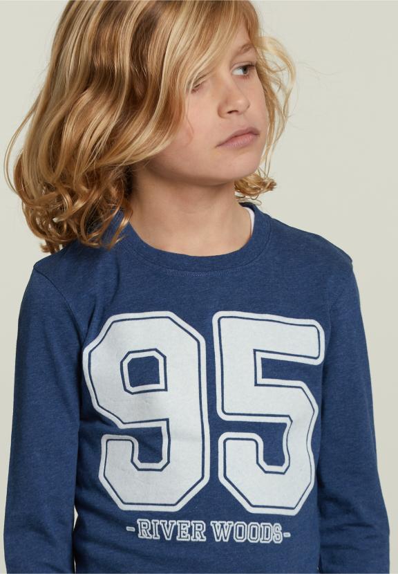 Cotton Fantasy T-Shirt Navy Mix - Blauw