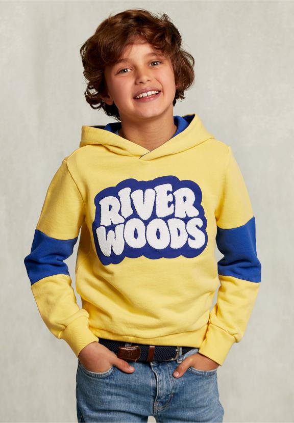 Fantasy Hoodie Butterfly - Geel