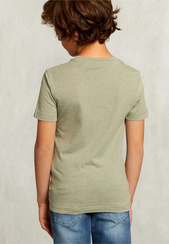 Normal Fit Basic T-Shirt Mix Herb - Kaki