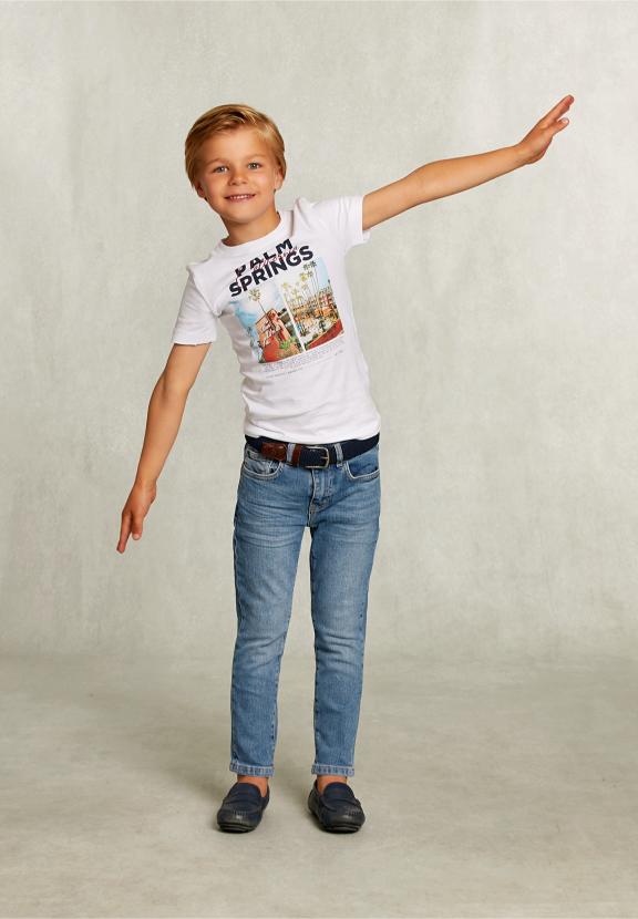 Normal Fit Basic T-Shirt White - Wit