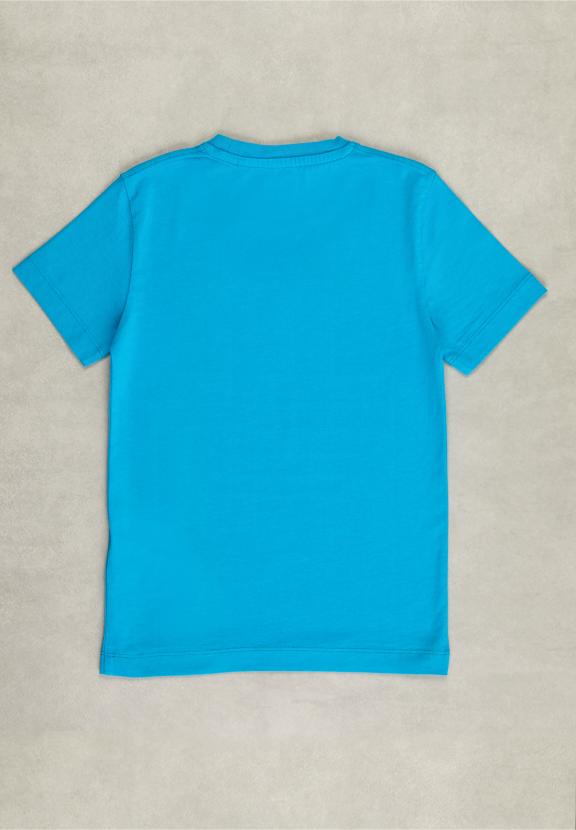 Normal Fit Basic T-Shirt In Aruba - Blauw