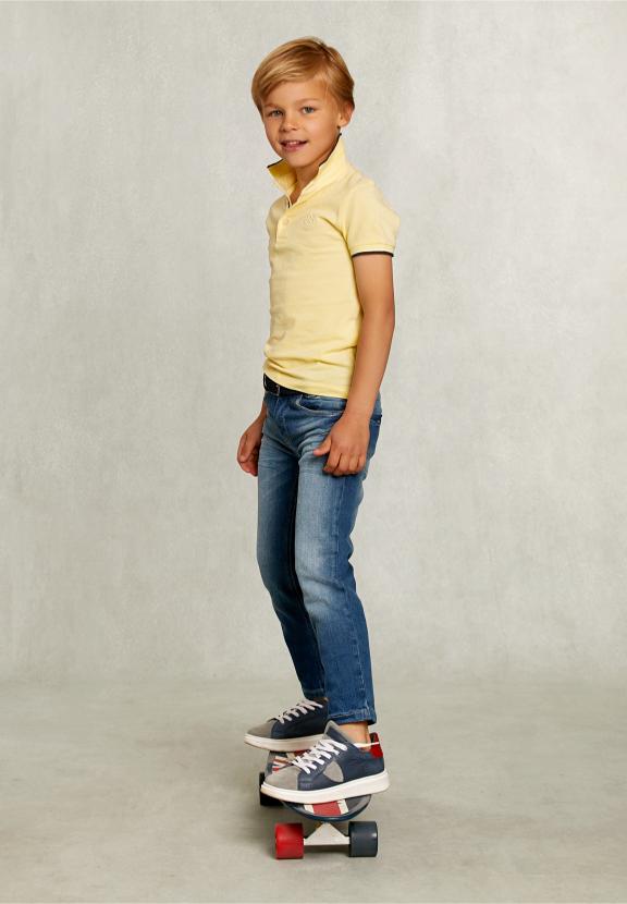 Custom Fit Cotton Polo Butfly - Jaune