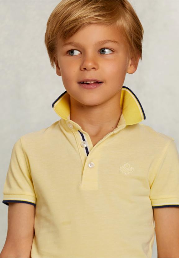 Custom Fit Cotton Polo Butfly - Jaune
