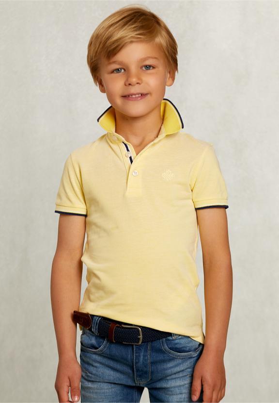 Custom Fit Cotton Polo Butfly - Jaune