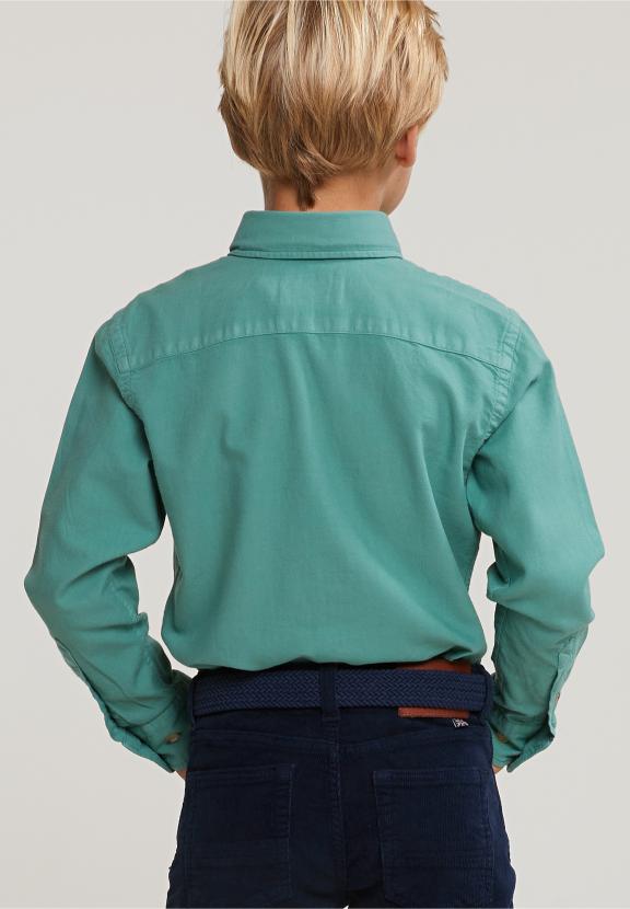 Custom Fit Cotton Shirt Newland - Groen