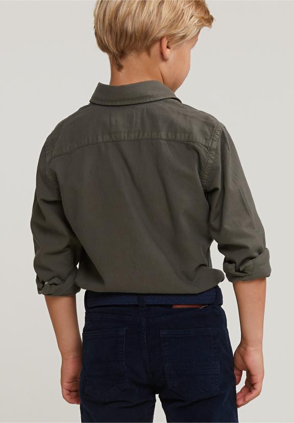 Custom Fit Cotton Shirt Table Mountain - Kaki