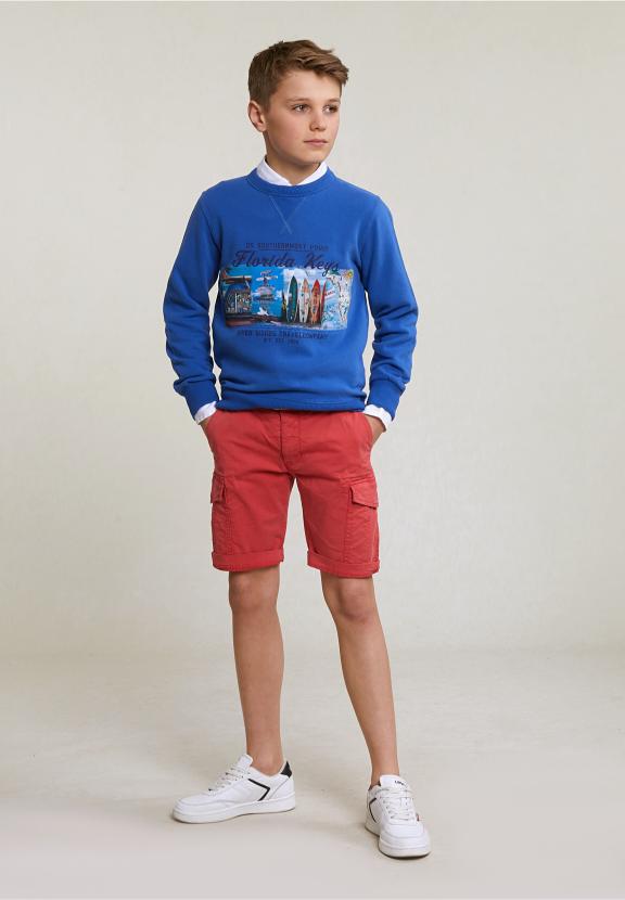 Fantasy Crew Neck Sweater Blueberry - Blauw